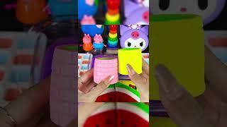 Random Slime Mix ASMRSatisfying kuromi + peppa#asmr