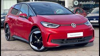 Approved Used Volkswagen ID.3 Pro S Match 77kWh 204PS in Kings Red | CY24LVV | Wrexham Volkswagen