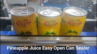 #Pineapple juice #EOE lids can sealing #machine, Automatic #washable beverage easy open can #closer