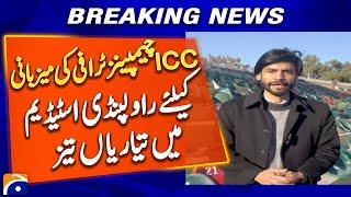 Rawalpindi Stadium Prepares for ICC Champions Trophy 2025 | Geo News