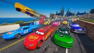 Epic City Race with McQueen Cruz Ramirez The King Jackson Storm & More Action Packed Cars Adventure!