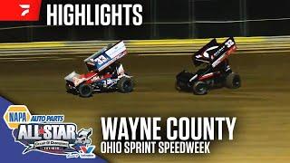 Ohio Sprint Speedweek | All Star Circuit of Champions at Wayne County Speedway 6/16/25 | Highlights