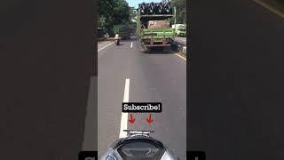 Would you do this on a motorcycle?   #motorcycle #motorvlog #Semarang #jakarta #motorcycle
