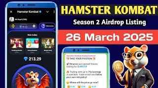 Hamster Kombat Season 2 Big Update | Hamster Season 2 Airdrop Launch Date | $HMSTR  Withdrawal