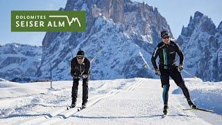 Cross-country skiing on the Seiser Alm ️