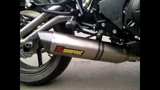 Akrapovic ER6/Ninja 650 full system titanium end cap carbon - Layz motor