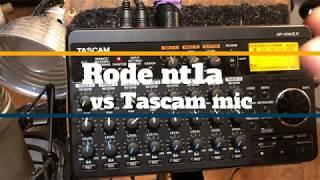 Tascam DP-008EX Internal mic vs. Rode NT1-A Full Recording, mixdown and master in under 10 minutes.