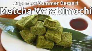 Easy Japanese Matcha Warabimochi | Perfect Summer Treat |  How to Make Japanese Warabimochi at Home