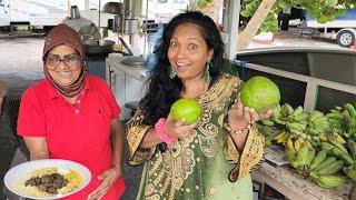 Weekend Vibe. Dhal, Bunjai / Pachownne. and picking tropical fruits in de backyard farm.