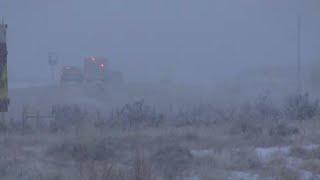 Snow storm snarls traffic in Rocky Mountain area