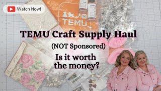 Non-Sponsored TEMU CRAFT SUPPLY HAUL | Is it worth the Money? What is Quality? Would I order again?