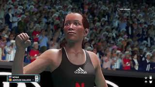 Kristina Novak vs Isabelle Adrover Gallego in virtual Husker Tennis!