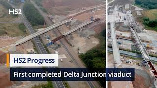 In depth look at first completed viaduct structures at HS2's Delta Junction