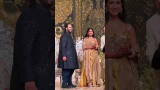 FIRST look of Anant Ambani & Radhika Merchant from their reception  #shorts #anantambani