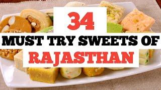 34 Must Try Sweets of Rajasthan|| by Vaishali's Kitchen Katha|| #viralvideo  #nameswithpictures