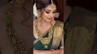 Beautiful South Indian Bridal Look  Bridal Makeup/Jewellery #shorts #wedding #bridal #jewellery