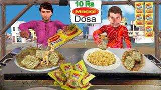 10rs Maggi Dosa Noodles Dosa Street Food Hindi Kahaniya Hindi Moral Stories New Funny Comedy Video