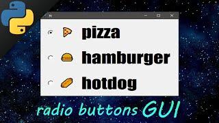 Learn Python tkinter GUI radiobuttons easy 