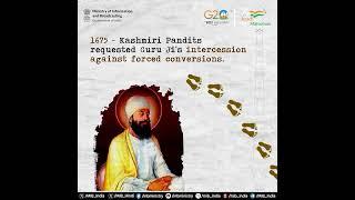 Nation pays tribute to the 9th Sikh Guru, #GuruTeghBahadur, on his #MartyrdomDay.