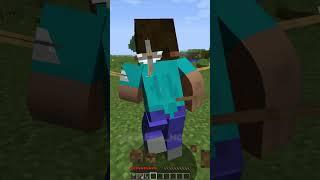 Minecraft: Herobrine's Incredible Helps To Steve️ #minecraft #shorts