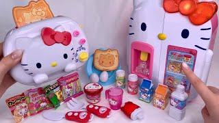 [toy asmr] Hello Kitty Refrigerator Kitchen PlaySet ASMR Satisfying with Unboxing No Talking