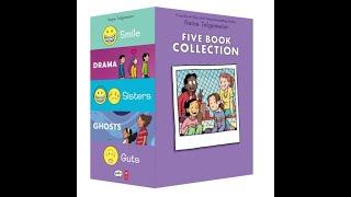 Raina Telgemeier Collection 5 Books Box Set - Smile, Drama, Sisters, Ghosts, Guts