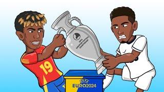 England vs Spain in The Final - Who will win the UEFA EURO 2024? - Football Animation