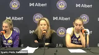 LA Sparks Basketball | Postgame Press Conference 5.23.25