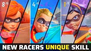 Disney Speedstorm | Mrs.incredible, Dash & Violet Racer Unique Skill Showcase Gameplay | Season 11