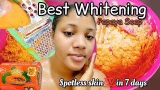 Best PAPAYA Whitening soap:2023 achieve a soft Glowing skin using*Asanteepapayasoap;even tone skin