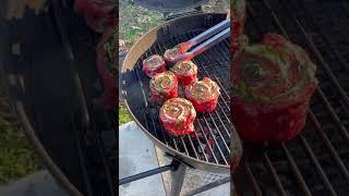 ASMR Sizzle Steak Pinwheels | Over The Fire Cooking by Derek Wolf