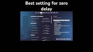 How to get zero delay on fn...⌨️ #fortnite #viral #settings