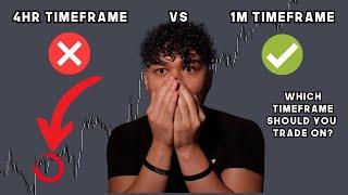 4HR TIMEFRAME VS 1 MINUTE TIME FRAME (THE SECRET TIMEFRAME TO TRADING PROFITABILITY)