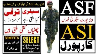 Airport Security Force Jobs Asi & Corporal Duty Salary Promotion Benefits Information