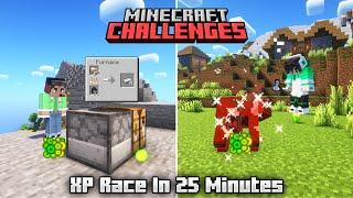 ' XP ' Race In 25 Minutes With @GMKGAMER  | Minecraft Challenges | Raju Gaming