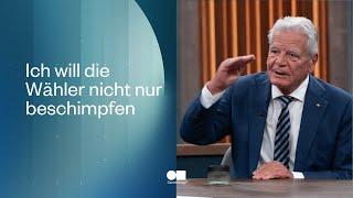 Nach den Wahlen: Was wird aus Deutschland, Herr Gauck? | Caren Miosga