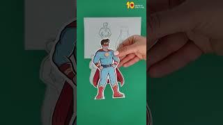 Standing Superhero With a Cape Craft