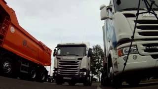 Test-drive Scania G340 CNG автомобиль работает на метане