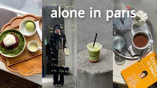 paris vlog  solo trip, cafe hopping alone, local hotspots, more reading