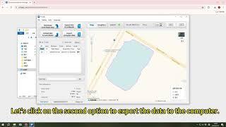How to import/export wanggan land meter data to computer？