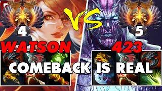 WATSON (LINA) vs 423 (TERRORBLADE) - Epic Battle Of Hard Carry Dota 2 Players - Z Dota 2 Channel