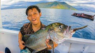 CAMPING BERBURU IKAN GT & BAKAR | Spearfishing Catch and Cook