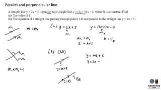 Parallel and perpendicular line