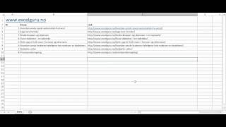 Excel på norsk: Hyperkobling / Hyperlinker