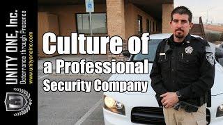 The Culture of Unity One, Inc. - Security Company Las Vegas