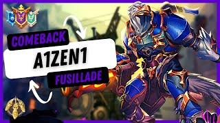 Insane Comeback A1zen1 ( Master ) Drogoz Fusillade Paladins Ranked Competitive