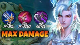 THIS LOONG ITEMS CAN INSTANT KILL ENEMIES WITH 1 COMBO  | LOONG MAX DAMAGE BUILD & ARCANA | HOK