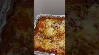 My lasagna and chicken Parmesan yummy