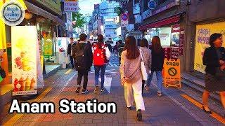 안암역 주변 걷기, Walking around Anam Station (Seoul, Korea)/4K