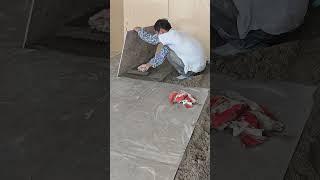 ‌Use a trowel for smooth tile adhesive- Good tools make work easy (1)